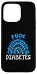 Coque pour iPhone 15 Pro Max Diabète ruban bleu