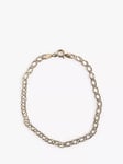 L & T Heirlooms Pre-Loved 9ct Yellow Gold Double Link Bracelet, Gold