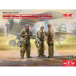 Icm - Wwii China Guomindang Af Pilotsmaquette Figurine Wwii China Guomindang Af Pilots 1/32ème Icm 32115 Maquette Char Promo Figurine Miniature