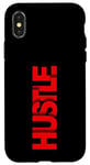 Coque pour iPhone X/XS Rouge Get Your Hustle Up Red Graphic