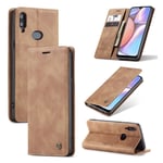 CaseMe vintage Samsung Galaxy A10s fodral - Brun