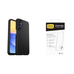 Otterbox Protective Sleek Case Samsung Galaxy A15/A15 5G - Black - ProPack with Premium Glass Screen Protector