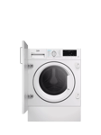 Beko WDIK854411F Integrated Washer Dryer, 8kg/5kg Load, 1400rpm Spin, White