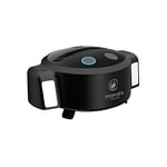 Promate Vision-HD, Webcam Intelligente 3-en-1 avec Suivi Automatique AI, HD Streaming avec Banque d'alimentation intégrée, Support pour téléphone, Microphone, lumière LED, Rotation à 360 degrés