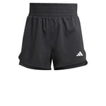 adidas Women Pacer Training 3 Stripes Woven High Rise Short Shorts, 2XL3