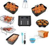 Air Fryer Accessories for Ninja Foodi Dual, AF300UK 7.6L, AF400UK 9.5L, SL400UK