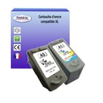 2x Cartouches Compatibles avec Canon Pixma IP1700, IP1800, IP1900, IP2200 remplace Canon PG40, CL41 (Noire+Couleur) - T3AZUR