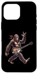 Coque pour iPhone 16 Pro Max Retro Bigfoot Rock Music Men Kids Women Funny Bigfoot Rock