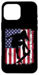 Coque pour iPhone 16 Pro Max Skateboard Girl Skateboarder Drapeau américain Patineuse Roll 2