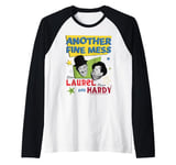 Laurel & Hardy Another Fine Mess Retro Stars Poster Art Raglan Baseball Tee