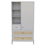 Armoire en Rotin 1 Porte Marelia - Lune