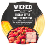 Wicked Kitchen Ready to Eat Meals, Tuscan Style White Bean Stew 300g Pot, Microwavable, Plant-Based, Dairy-Free, Instant Meal