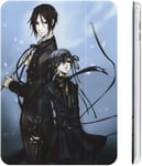 Black Butler Sebastian Michaelis Étui Pour Ipad 2020 (10.2in) Avec Porte-Stylos, Résistant Aux Chocs, Réglage Automatique De L'angle De Veille/Réveil, Coque De Protection Transparente Avec Personnage