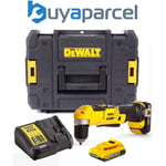 Dewalt DCD740D2 18v XR 2 Speed Right Angle Drill Lithium -2 Battery Charger Case