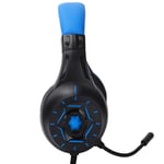 Gaming Headset 40Mm Wired Stereo Headphone With Cool Led Light Mic For Pc Laptop