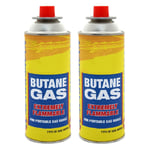 Butane Gas Bottles Canisters For Portable Camping Stoves Cookers Grill 2PCS