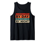 Retro Anchorman News Broadcast Journalist Vintage Anchorman Tank Top