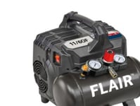 Flair 11/6Of Kompressor 1,0Hk - 230V, Lydsvag, 105L/Min, 6L Tank, 8 Bar, Oliefri