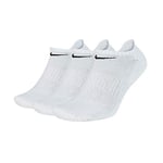 Nike Homme Nk Everyday Cush Ns 3pr Chaussettes, Blanc/Noir, M EU