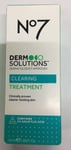 No7 Derm Solutions Clearing Treatment - Brand New Boxed - 50ml Free Postage New￼