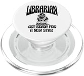 Librarian Loading Get Ready For A New Star Library Book PopSockets PopGrip for MagSafe