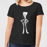 T-Shirt Femme Sheriff Woody Toy Story - Noir - S - Noir