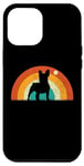 Coque pour iPhone 14 Plus Amant de bouledogue français rétro vintage silhouette de