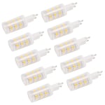 10-pack G9-lampor, 3W halogenlampor, energisparande G9-sockel. (FMY)