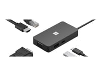 Microsoft Usb-C Travel Hub - Dokkingstasjon - Usb-C - Vga, Hdmi - 1Gbe - Kommersiell