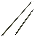 2 x KOMBAT UK TWIST LOCK EXTENDABLE BIVI POLES - lightweight compact basha pole