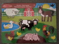 Melissa and Doug Peg Puzzle Farm Animals