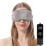 Aroma Season Heated Eye Mask for Sleeping, Great for Dry Eyes, Stye Relieve Eye Stress (Gray)