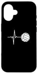 iPhone 16 Volleyball Volleyball Player Heartbeat Volleyball Lover Case