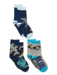 Socks Sockor Strumpor Blue Jurassic World