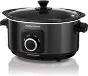 Morphy Richards 3.5L Sear & Stew Slow Cooker, Shatter Resistant Aluminium Pot, 3