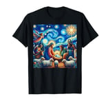 Van-Gogh inspired nativity-Joy to the nativity christmas T-Shirt