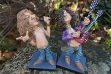 841.02  2 FIGURINES  LED ZEPPELIN  LED ZEP HARD FUNNY  CARICATURE  MUSIQUE 2SUR2