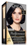 Pitkäkestoinen hiusväri L'Oreal Paris Preference, 1 Napoli