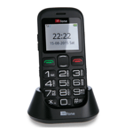 Big Button Mobile Phone Black for Elderly with SOS Button & Giff Gaff SIM