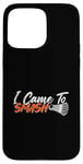 Coque pour iPhone 15 Pro Max Jeu d'amour pour joueur de badminton I Came to Smash