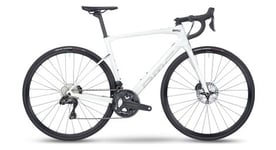 Velo de route bmc roadmachine three shimano ultegra di2 12v 700 mm blanc metallic off white 2023