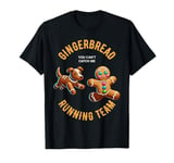 Funny Gingerbread Man Running Team Christmas Xmas Dog T-Shirt