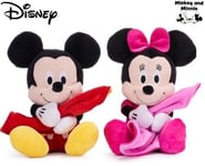 Disney Peluche + Blankie Mickey/Minnie 22cm (Lot de 2) 71332DD - 5038104713323