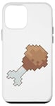 Coque pour iPhone 12 mini Baguette de batterie 8 bits pour cuisse de poulet