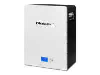 Qoltec - Strömmodul för lagringssystem för batterienergi - stable, LiFePo4, BMS - 51.2 V - 5.12 kW - litium järn fosfat - 100 Ah - RS-232, RS-485 - svart, vit