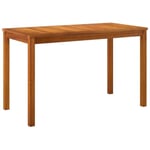 Table de jardin - Bois d'acacia solide - Rectangulaire - Extérieur