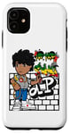 Coque pour iPhone 11 Hip Hop Danse Break Dance Printemps été Street Playground