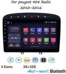 QXHELI Stéréo Voiture pour Peugeot 408 2010-2016 Android 8.1 Car Radio Navigation GPS 9 « Écran Tactile SWC Dab + USB Appels Mains Libres MirrorLink