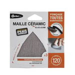 Recharge 3 abrasifs Maille Ceramic delta - triangle grain moyen (120) 93*93*93 - ponçage Gerlon