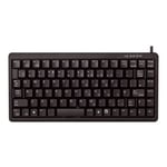 CHERRY Compact-tangentbord G84-4100 - PS/2, USB - UK Layout - Svart